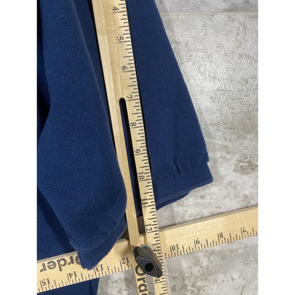 Lacoste Men's Navy Blue Sz 4X (9) Short Sleeve Classic Fit Polo Shirt - Picture 5 of 9